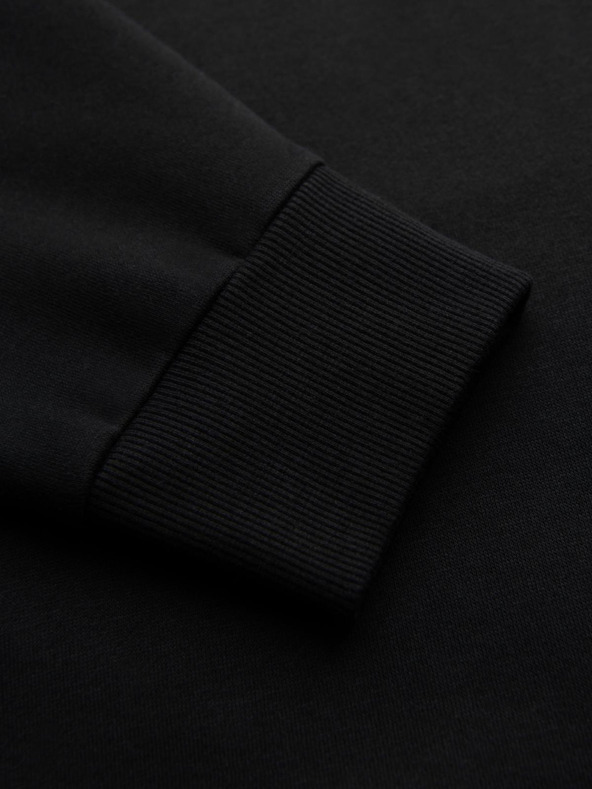 Ombre Clothing Muška mikina s kontrastnim šavovima i kapuljačom - crna V1 OM-SSNZ-0250 Ombre Clothing