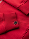 Ombre Clothing Muška mikina s kapuljačom i univerzitetskim printom - crvena V1 B1714 Ombre Clothing