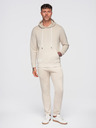 Ombre Clothing Muška trenirka mikina + hlače regular fit - bež V1 Z120 Ombre Clothing