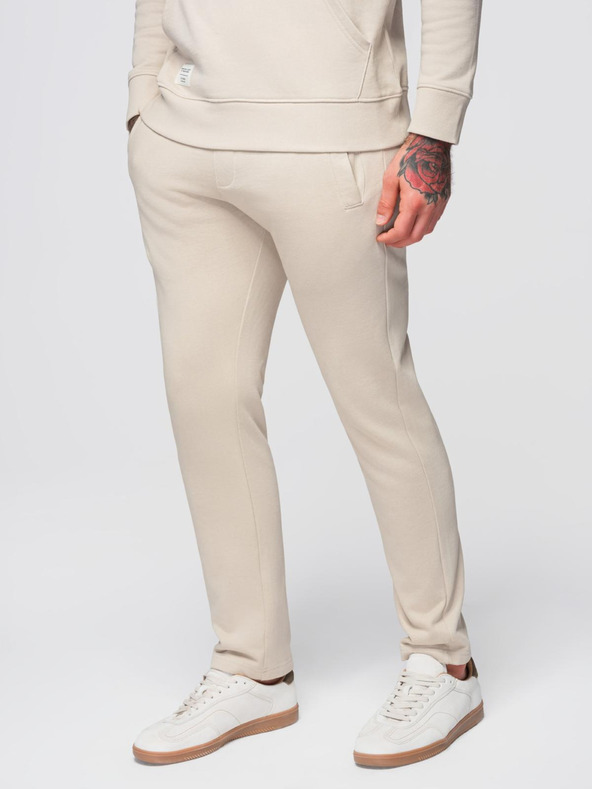 Ombre Clothing Muška trenirka mikina + hlače regular fit - bež V1 Z120 Ombre Clothing