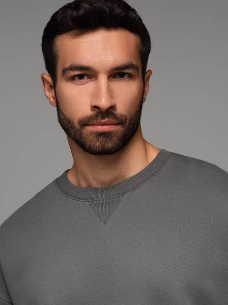 Ombre Clothing UNISEX trenirka u sportskom stilu s hlačama i mikinom - siva V18 Z109 Ombre Clothing