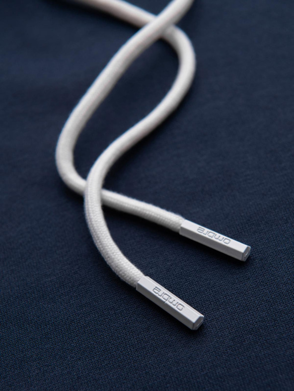 Ombre Clothing Muška dukserica s kontrastnim prošivanjem i kapuljačom - tamno plava V2 OM-SSNZ-0250 Ombre Clothing