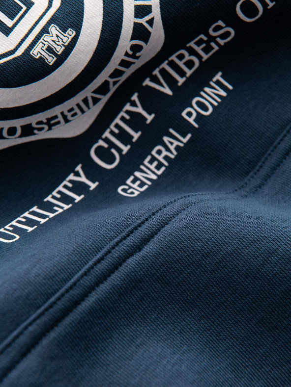 Ombre Clothing Muška sportska dukserica s velikim printom - tamno plava V2 B1714 Ombre Clothing