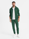 Ombre Clothing Muški oldschool trenerka set dukserica s kapuljačom + hlače jogger - tamno zelena V7 Z118 Ombre Clothing