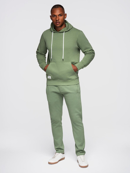 Ombre Clothing Muški trenerka set dukserica + hlače regular fit - svjetlo zelena V3 Z120 Ombre Clothing