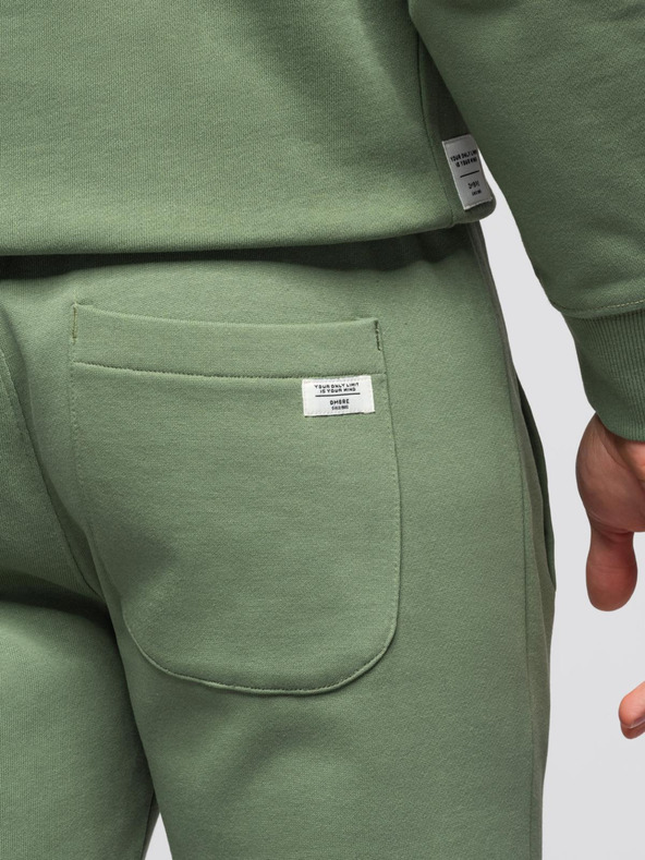 Ombre Clothing Muška trenerka majica sa okruglim izrezom + hlače regular fit - svjetlo zelena V3 Z122 Ombre Clothing