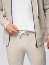 Ombre Clothing Muška trenerka majica sa kapuljačom + hlače jogger - bež V1 Z119 Ombre Clothing