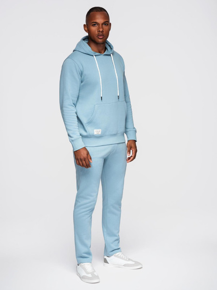 Ombre Clothing Muška trenerka majica + hlače regular fit - svjetlo plava V7 Z120 Ombre Clothing