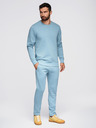 Ombre Clothing Muška trenerka majica sa okruglim izrezom + hlače regular fit - svjetlo plava V7 Z122 Ombre Clothing