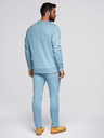 Ombre Clothing Muška trenerka majica sa okruglim izrezom + hlače regular fit - svjetlo plava V7 Z122 Ombre Clothing