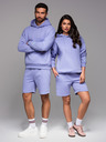 Ombre Clothing UNISEX trenerka majica + sortice - lavanda V9 Z110 Ombre Clothing