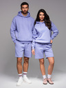 Ombre Clothing UNISEX trenerka majica + sortice - lavanda V9 Z110 Ombre Clothing