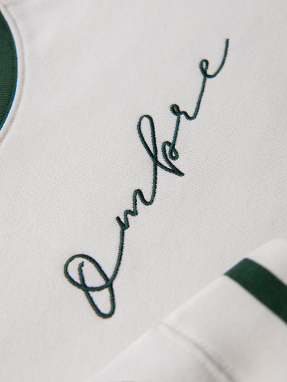 Ombre Clothing Muška majica sa raglan rukavima i kontrastnim detaljima - bijela V2 OM-SSNZ-0244 Ombre Clothing