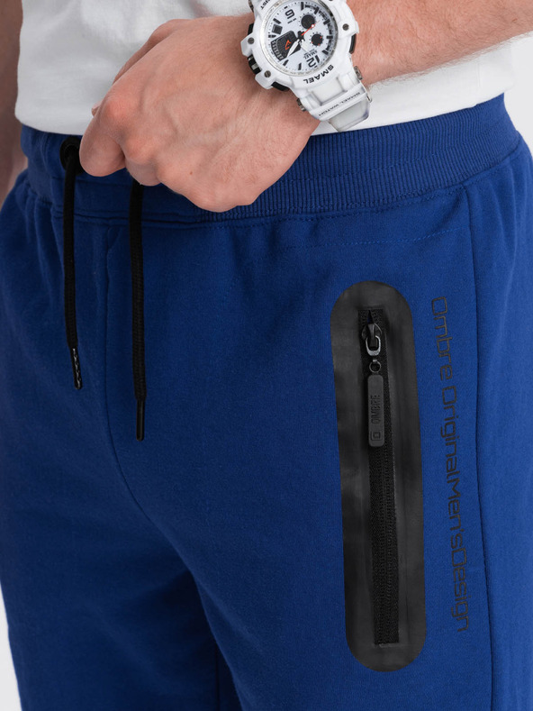 Ombre Clothing Muske trenirke šortice - nebesko plava V1 W239 Ombre Clothing