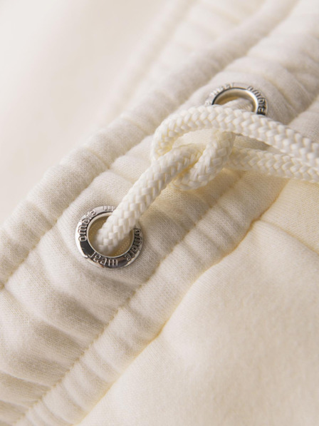 Ombre Clothing Unisex trenirke šortice sa rebrastim pojasom - kremasta V2 OU-SRBC-0101 Ombre Clothing