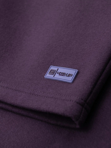 Ombre Clothing Unisex trenirke šortice sa vezicama u pasu - ljubicaste V13 OU-SRBC-0101 Ombre Clothing