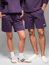 Ombre Clothing Unisex trenirke šortice sa vezicama u pasu - ljubicaste V13 OU-SRBC-0101 Ombre Clothing