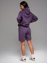 Ombre Clothing Unisex trenirke šortice sa vezicama u pasu - ljubicaste V13 OU-SRBC-0101 Ombre Clothing
