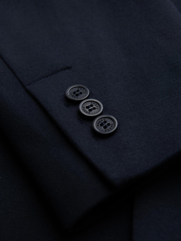 Ombre Clothing Muška pletena jakna u fitted kroju - tamno plava V3 OM-BLZB-0100 Ombre Clothing