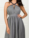 Edoti Ženske maxi haljine na uskim breteljama sa ugrađenim izrezom INGI DLR201 - sive EDOTI
