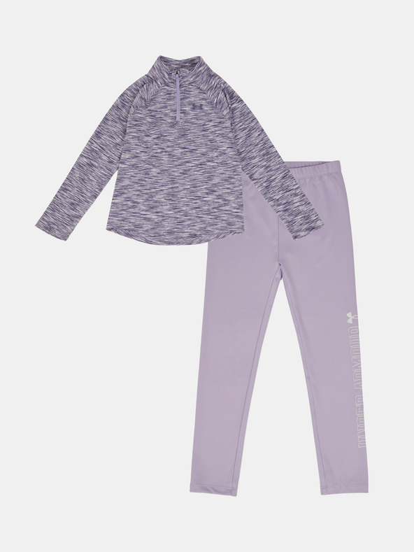 Under Armour Djevojčinski set Under Armour UA 1/4 ZIP LEGGING SET-PPL