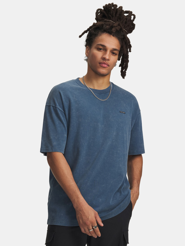 Under Armour Muška majica Under Armour UA M HW OS LOGO WASH SS-BLU