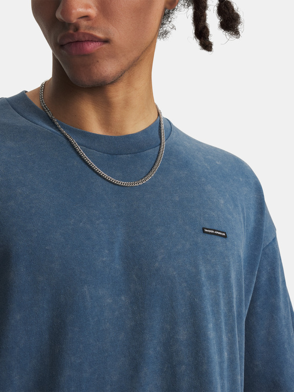 Under Armour Muška majica Under Armour UA M HW OS LOGO WASH SS-BLU