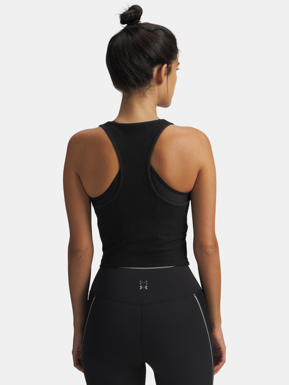 Under Armour Ženski top Under Armour UA Halo Jacquard Knit Tank-BLK