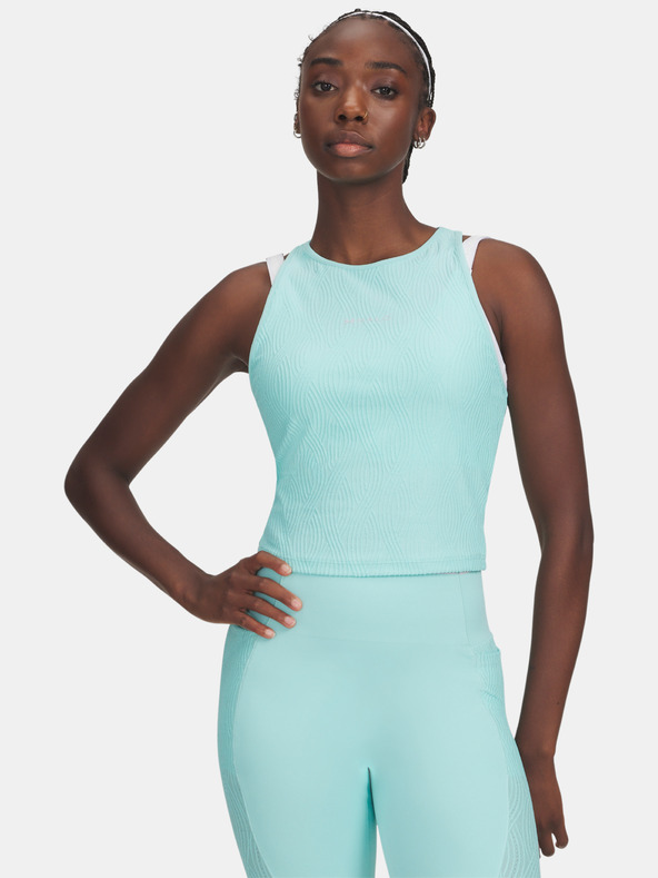 Under Armour Ženski top Under Armour UA Halo Jacquard Knit Tank-BLU