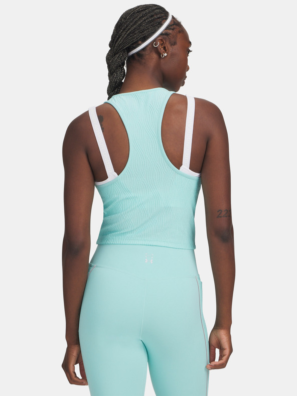 Under Armour Ženski top Under Armour UA Halo Jacquard Knit Tank-BLU