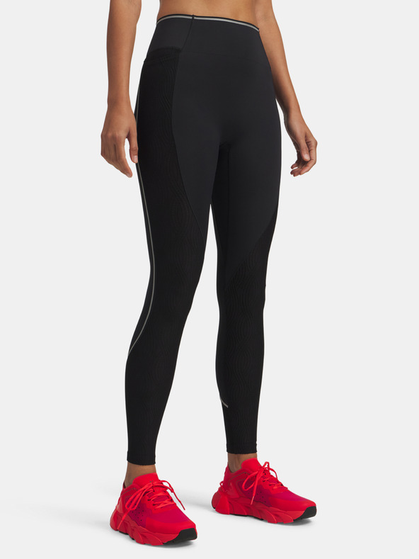 Under Armour Ženski tajice Under Armour UA Halo Jacquard Legging-BLK