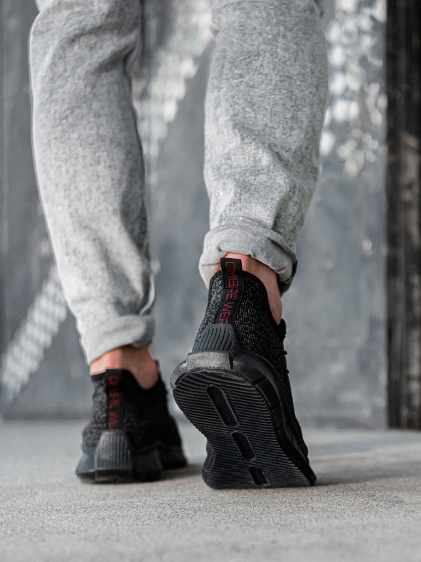 Ombre Clothing Crne muške tigraste tenisice Ombre Clothing