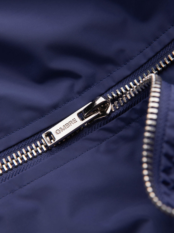 Ombre Clothing Muška proljetna bomber jakna C439 - tamnoplava