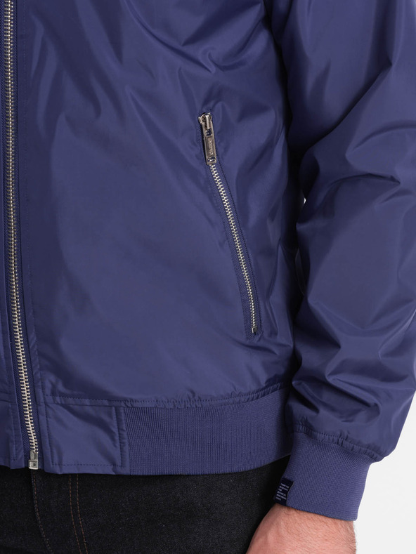 Ombre Clothing Muška proljetna bomber jakna C439 - tamnoplava