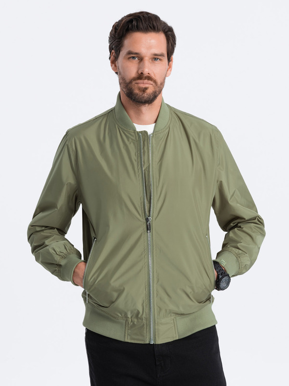 Ombre Clothing Kaki muška svijetla jakna C439