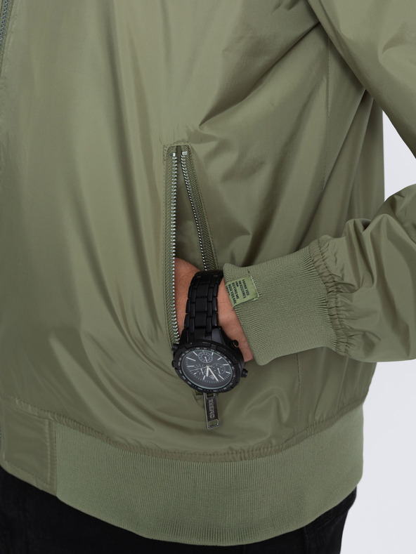 Ombre Clothing Kaki muška svijetla jakna C439