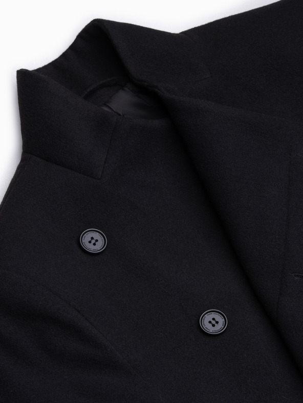 Ombre Clothing Crni muški kaput Ombre odjeća C501