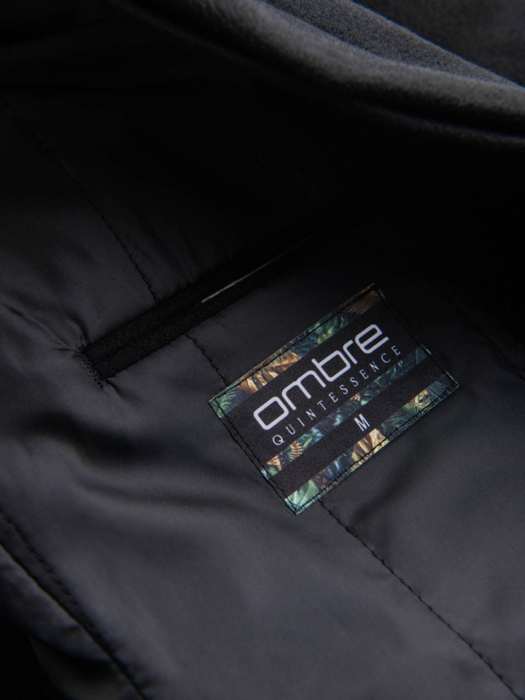 Ombre Clothing Crni muški kaput Ombre odjeća C501