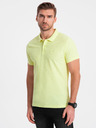 Ombre Clothing Svijetlozelena muška osnovna polo majica Ombre Clothing