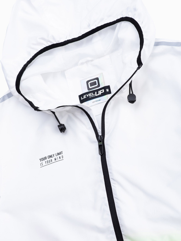 Ombre Clothing Zeleno-bijela muška jakna Ombre Clothing