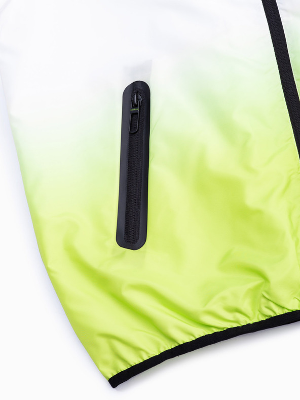 Ombre Clothing Zeleno-bijela muška jakna Ombre Clothing