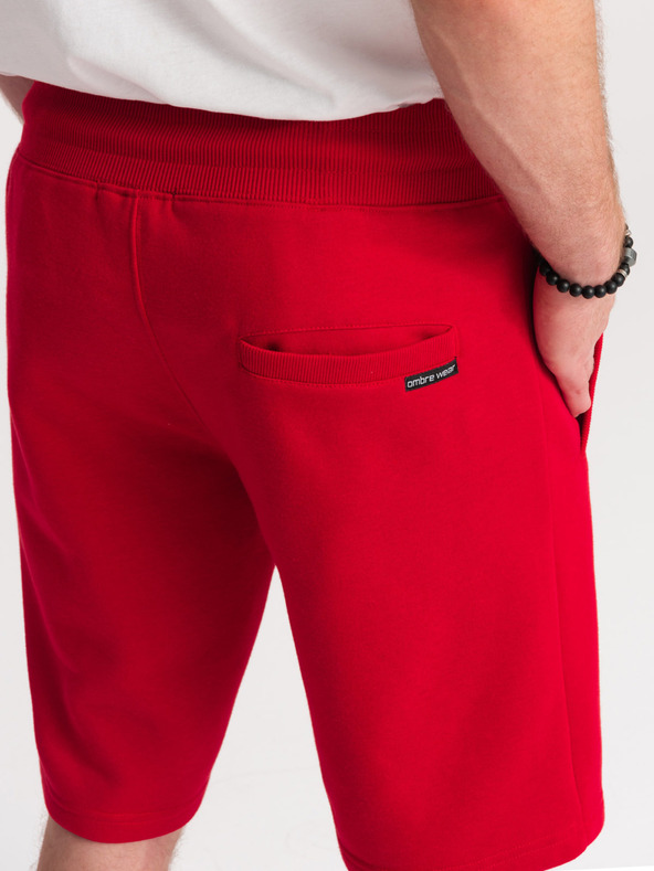 Ombre Clothing Crvena muška trenirka kratke hlače W238