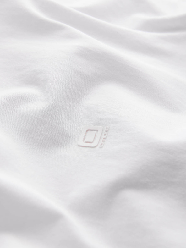 Ombre Clothing Bijela muška majica s V-izrezom Ombre Clothing