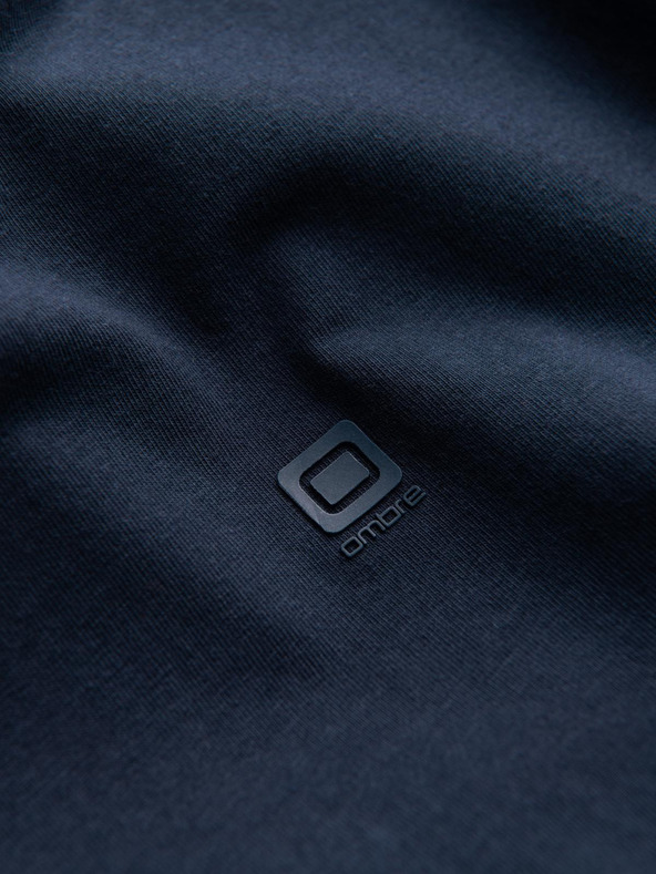 Ombre Clothing Tamnoplava muška majica kratkih rukava s V izrezom Ombre Clothing