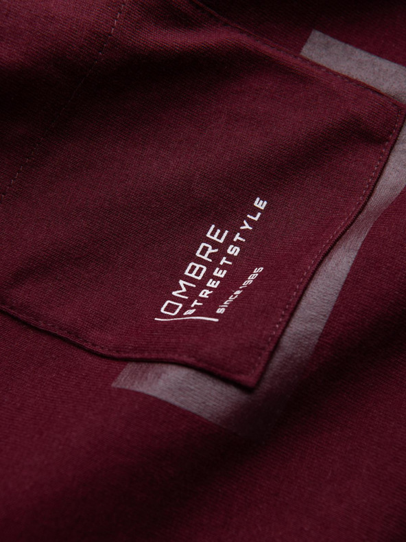 Ombre Clothing Ombre Clothing Muška Wine majica kratkih rukava