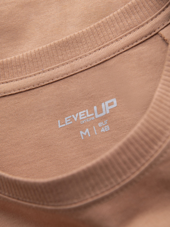 Ombre Clothing Svijetlosmeđa muška majica Ombre Clothing