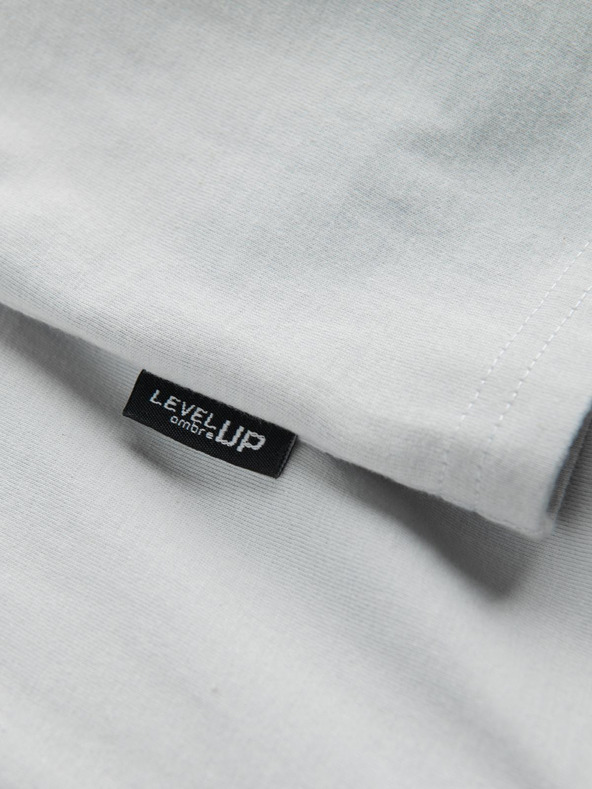 Ombre Clothing Svijetlo siva muška majica Ombre Clothing