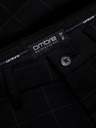Ombre Clothing Crne muške karirane hlače Ombre Clothing