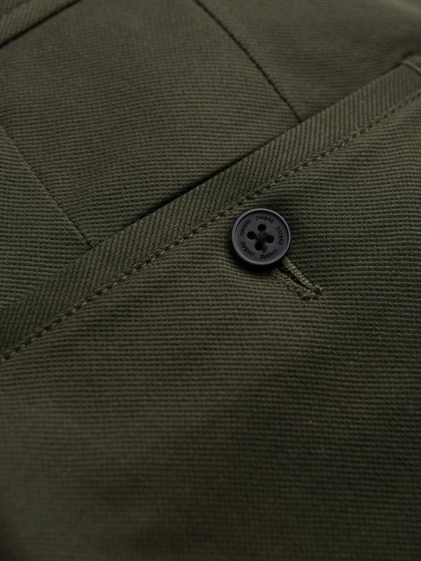 Ombre Clothing Tamnozelene muške chino hlače Ombre odjeća