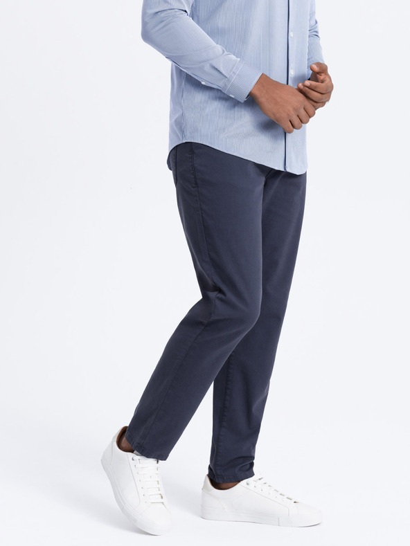 Ombre Clothing Tamnoplave muške chino hlače Ombre odjeća